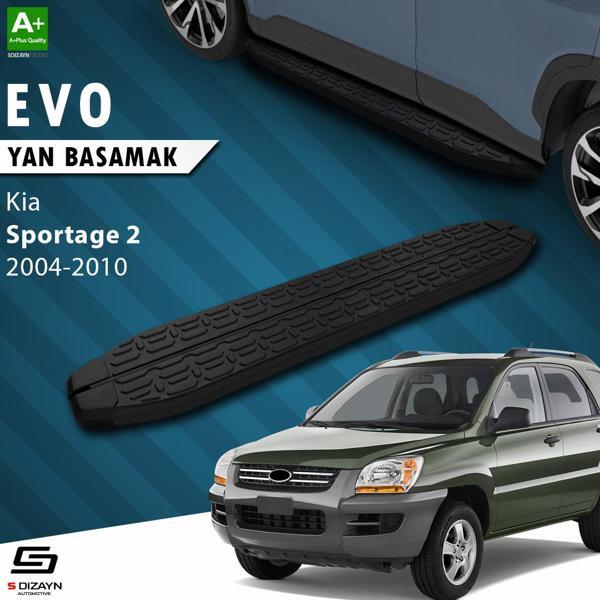 S-Dizayn Kia Sportage 2 Evo Siyah Yan Basamak 173 Cm 2004-2010 - Image 1