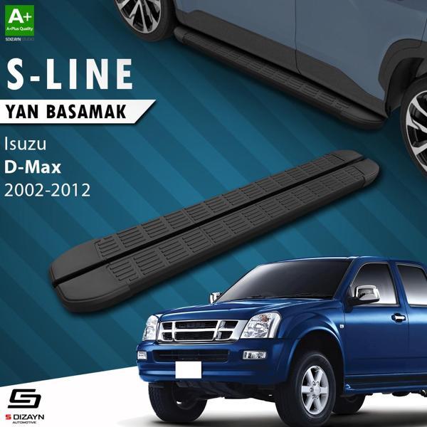 S-Dizayn Isuzu D-Max S-Line Siyah Yan Basamak 203 Cm 2002-2012 - Image 1