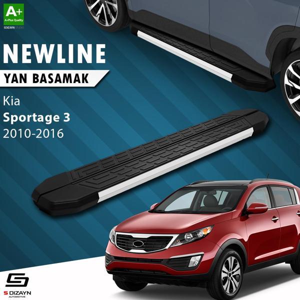 S-Dizayn Kia Sportage 3 NewLine Aluminyum Yan Basamak 173 Cm 2010-2016 - Image 1