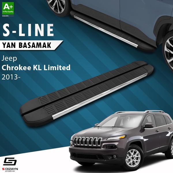 S-Dizayn Jeep Cherokee KL S-Line Krom Yan Basamak 173 Cm 2013 Üzeri - Image 1
