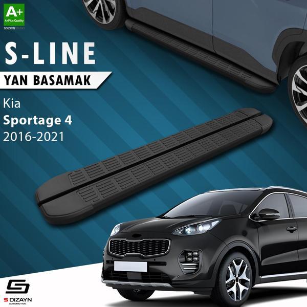 S-Dizayn Kia Sportage 4 S-Line Siyah Yan Basamak 173 Cm 2016-2021 - Image 1