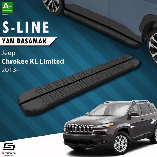 S-Dizayn Jeep Cherokee KL S-Line Siyah Yan Basamak 173 Cm 2013 Üzeri - Image 1