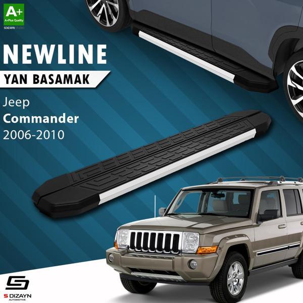 S-Dizayn Jeep Commander NewLine Aluminyum Yan Basamak 173 Cm 2006-2010 - Image 1
