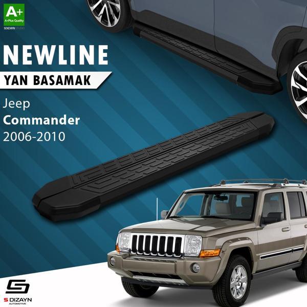 S-Dizayn Jeep Commander NewLine Siyah Yan Basamak 173 Cm 2006-2010 - Image 1