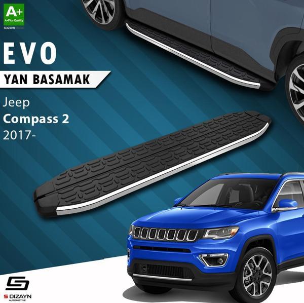 S-Dizayn Jeep Compass 2 Evo Krom Yan Basamak 173 Cm 2017 Üzeri - Image 1