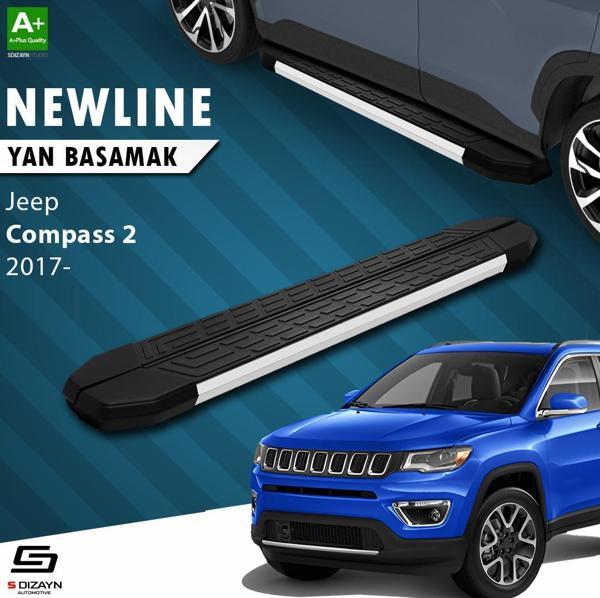S-Dizayn Jeep Compass 2 NewLine Aluminyum Yan Basamak 173 Cm 2017 Üzeri - Image 1