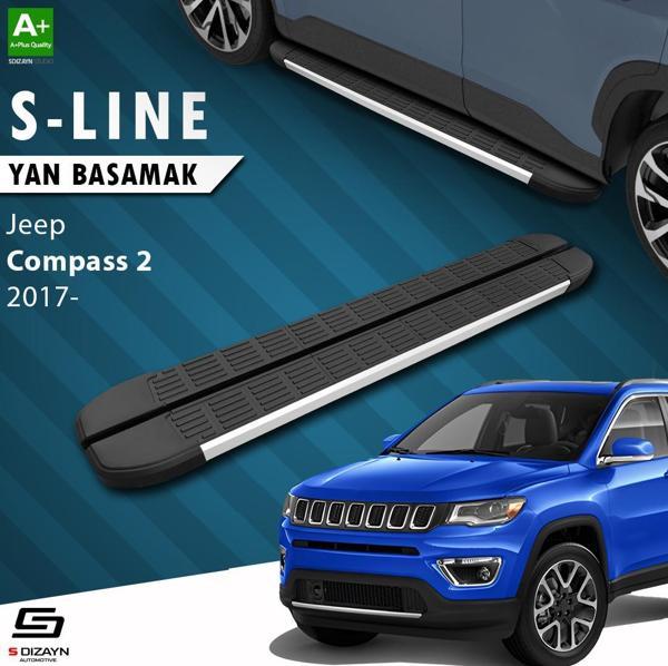 S-Dizayn Jeep Compass 2 S-Line Aluminyum Yan Basamak 173 Cm 2017 Üzeri - Image 1