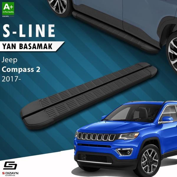 S-Dizayn Jeep Compass 2 S-Line Siyah Yan Basamak 173 Cm 2017 Üzeri - Image 1