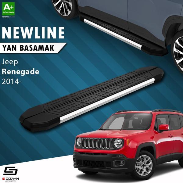 S-Dizayn Jeep Renegade NewLine Krom Yan Basamak 173 Cm 2014 Üzeri - Image 1