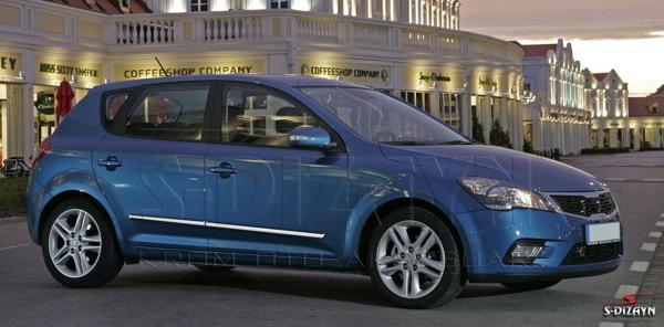 S-Dizayn Kia Ceed Kapı Koruma Çıtası Krom 2006-2010 - Image 1
