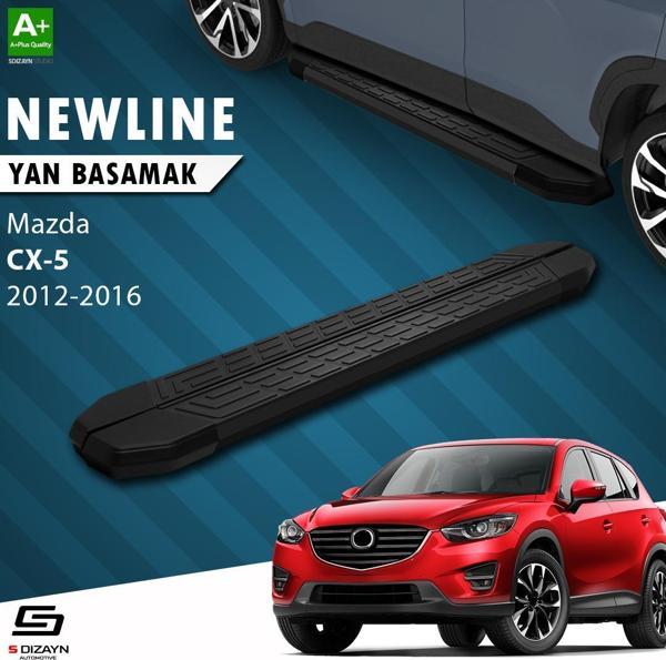 S-Dizayn Mazda CX-5 NewLine Siyah Yan Basamak 183 Cm 2012-2016 - Image 1