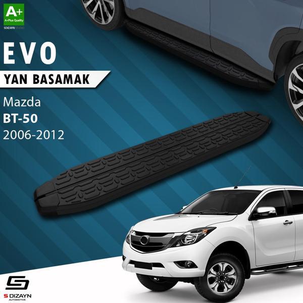 S-Dizayn Mazda BT-50 Pick-Up Evo Siyah Yan Basamak 193 Cm 2006-2012 - Image 1