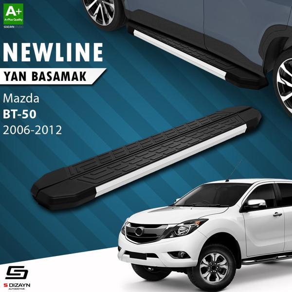 S-Dizayn Mazda BT-50 Pick-Up NewLine Aluminyum Yan Basamak 193 Cm 2006-2012 - Image 1
