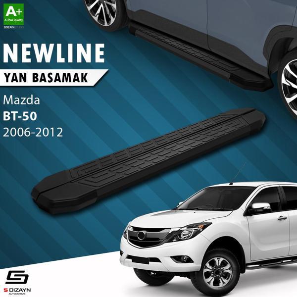 S-Dizayn Mazda BT-50 Pick-Up NewLine Siyah Yan Basamak 193 Cm 2006-2012 - Image 1