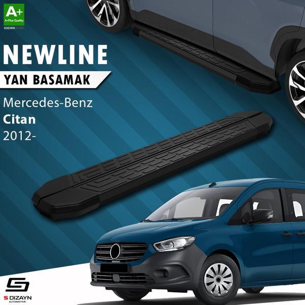 S-Dizayn Mercedes Citan NewLine Siyah Yan Basamak 193 Cm 2012 Üzeri - Image 1