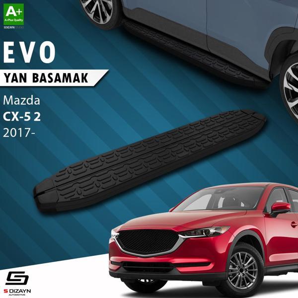 S-Dizayn Mazda CX-5 2 Evo Siyah Yan Basamak 183 Cm 2017 Üzeri - Image 1