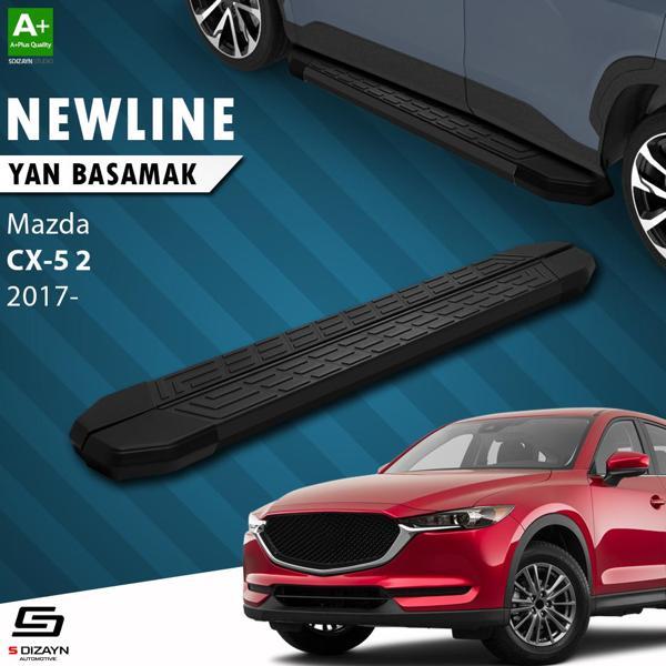 S-Dizayn Mazda CX-5 2 NewLine Siyah Yan Basamak 183 Cm 2017 Üzeri - Image 1