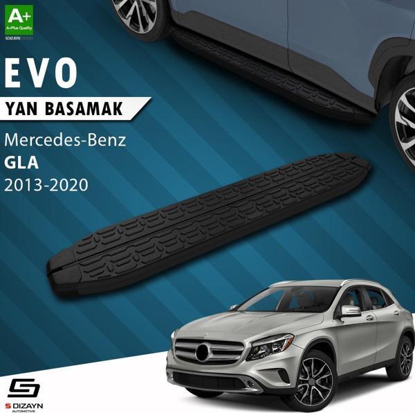 S-Dizayn Mercedes GLA X156 Evo Siyah Yan Basamak 183 Cm 2013-2020 - Image 1