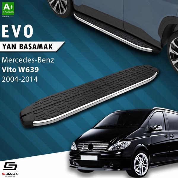 S-Dizayn Mercedes Vito W639 Uzun Şase Evo Krom Yan Basamak 253 Cm 2004-2014 - Image 1