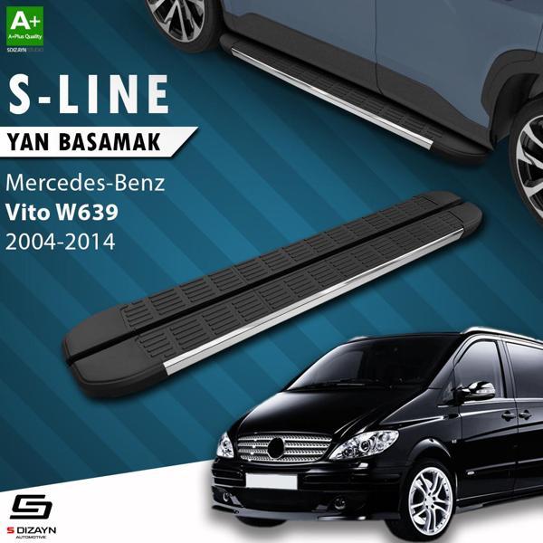 S-Dizayn Mercedes Vito W639 Uzun Şase S-Line Krom Yan Basamak 253 Cm 2004-2014 - Image 1