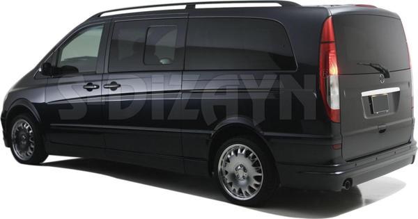 S-Dizayn Mercedes Viano W639 Krom Bagaj Çıtası 2004-2014 - Image 1