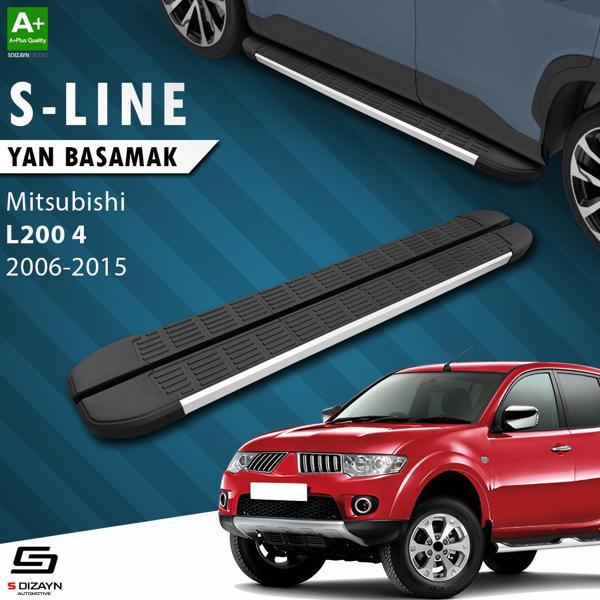 S-Dizayn Mitsubishi L200 4 S-Line Aluminyum Yan Basamak 193 Cm 2006-2015 - Image 1