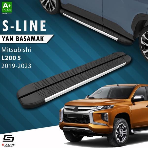 S-Dizayn Mitsubishi L200 5 Makyajlı S-Line Aluminyum Yan Basamak 203 Cm 2019-2023 - Image 1