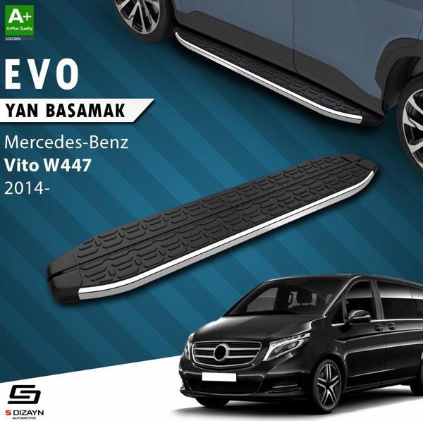 S-Dizayn Mercedes Vito W447 Kısa Şase Evo Krom Yan Basamak 233 Cm 2014 Üzeri - Image 1