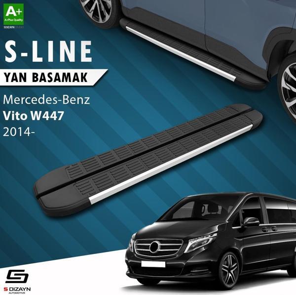 S-Dizayn Mercedes Vito W447 Kısa Şase S-Line Aluminyum Yan Basamak 233 Cm 2014 Üzeri - Image 1