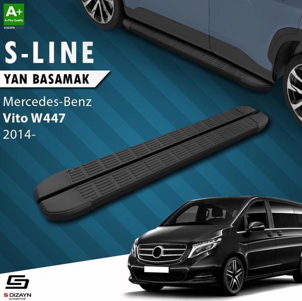 S-Dizayn Mercedes Vito W447 Kısa Şase S-Line Siyah Yan Basamak 233 Cm 2014 Üzeri - Image 1