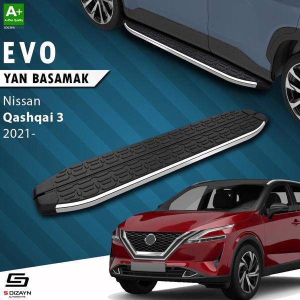 S-Dizayn Nissan Qashqai 3 Evo Krom Yan Basamak 173 Cm 2021 Üzeri - Image 1