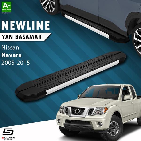 S-Dizayn Nissan Navara 2 NewLine Aluminyum Yan Basamak 203 Cm 2005-2015 - Image 1