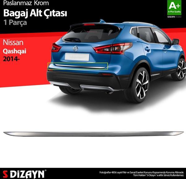 S-Dizayn Nissan Qashqai Krom Bagaj Alt Çıtası 2014-2021 - Image 1