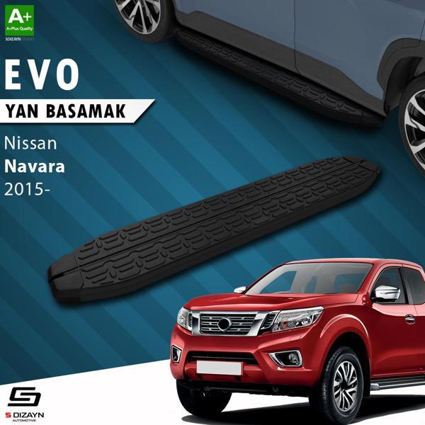 S-Dizayn Nissan Navara 3 Evo Siyah Yan Basamak 203 Cm 2015 Üzeri - Image 1