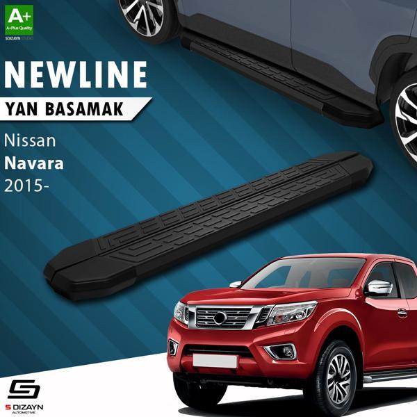 S-Dizayn Nissan Navara 3 NewLine Siyah Yan Basamak 203 Cm 2015 Üzeri - Image 1