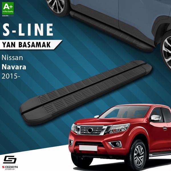 S-Dizayn Nissan Navara 3 S-Line Siyah Yan Basamak 203 Cm 2015 Üzeri - Image 1