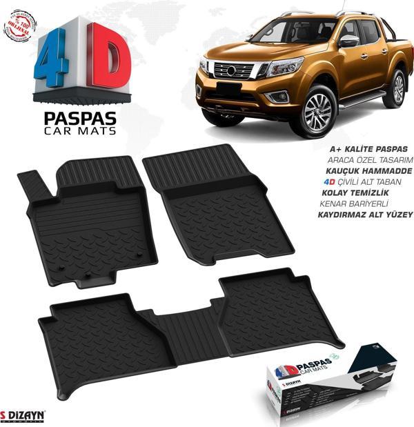 S-Dizayn Nissan Navara 4D Havuzlu Paspas 2020 Üzeri A+Kalite - Image 1