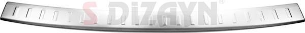 S-Dizayn Nissan X-Trail Krom Arka Tampon Eşiği 2014-2022 - Image 1