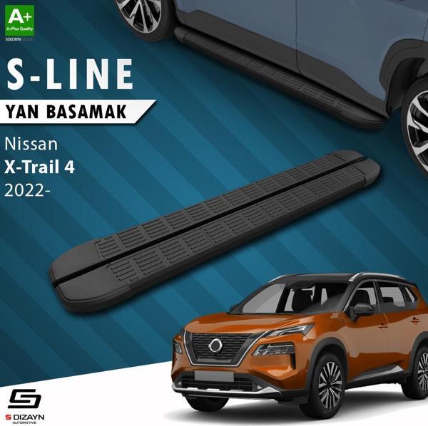 S-Dizayn Nissan X-Trail T33 S-Line Siyah Yan Basamak 183 Cm 2022 Üzeri - Image 1
