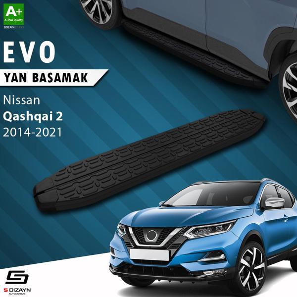 S-Dizayn Nissan Qashqai 2 Evo Siyah Yan Basamak 173 Cm 2014-2021 - Image 1