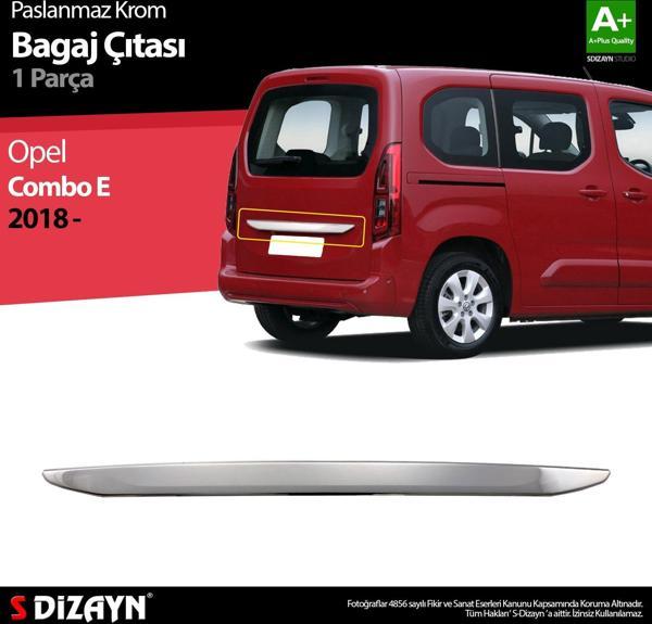 S-Dizayn Opel Combo E Krom Bagaj Çıtası 2018 ve Üzeri - Image 1