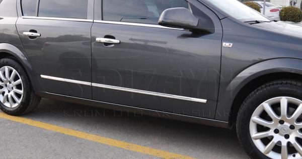 S-Dizayn Opel Astra H SD Kapı Koruma Çıtası Krom 2008 Üzeri - Image 1