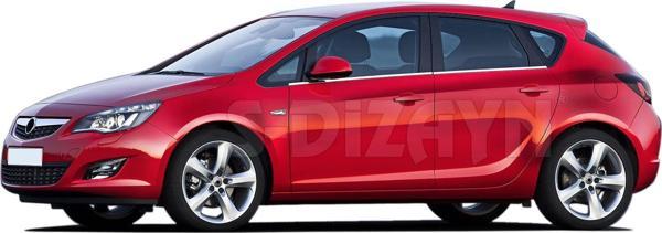 S-Dizayn Opel Astra J HB Krom Cam Çıtası 4 Prç 2010 Üzeri - Image 1