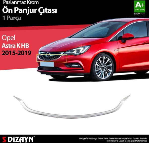 S-Dizayn Opel Astra K HB Krom Ön Panjur Çıtası 1 Prç. 2015-2019 - Image 1