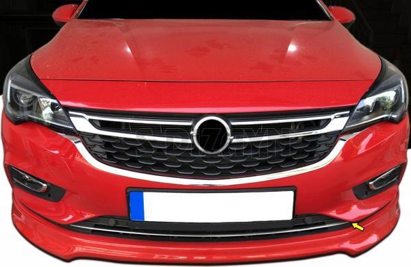 S-Dizayn Opel Astra K HB Krom Ön Tampon Alt Çıtası 1 Prç 2015-2019 Sensörlü - Image 1