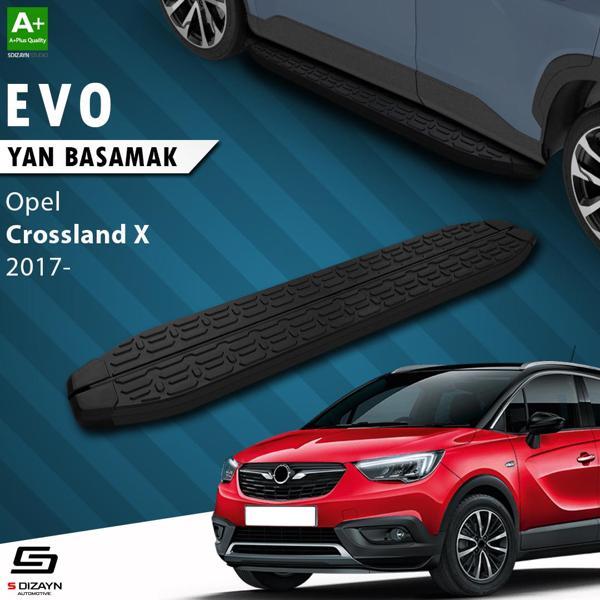 S-Dizayn Opel Crossland X Evo Siyah Yan Basamak 173 Cm 2017 Üzeri - Image 1