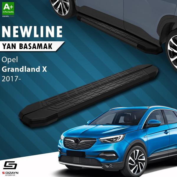 S-Dizayn Opel Grandland X NewLine Siyah Yan Basamak 183 Cm 2017 Üzeri - Image 1