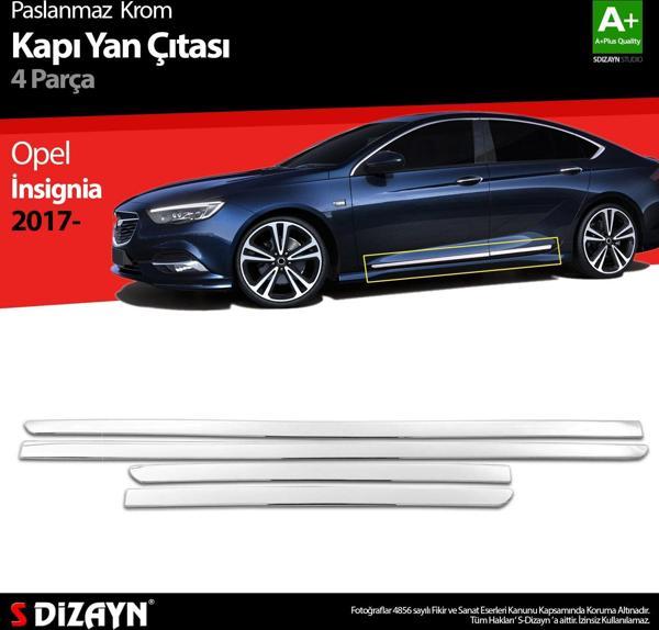 S-Dizayn Opel İnsignia Krom Kapı Yan Çıtası 4 Prç 2017 Üzeri - Image 1