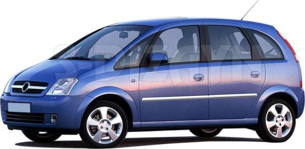S-Dizayn Opel Meriva A Krom Yan Kapı Çıtası 4 Prç 2002-2010 - Image 1