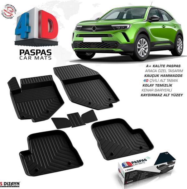 S-Dizayn Opel Mokka 4D Havuzlu Paspas 2020 Üzeri A+ Kalite - Image 1